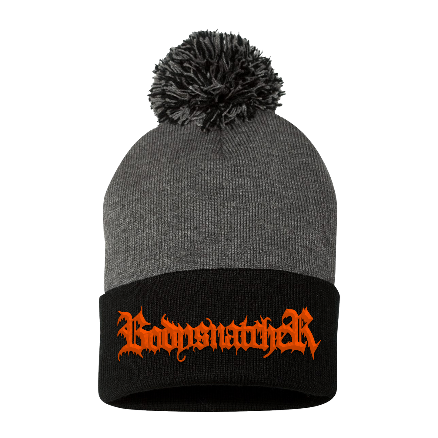 Embroidered Pom Beanie
