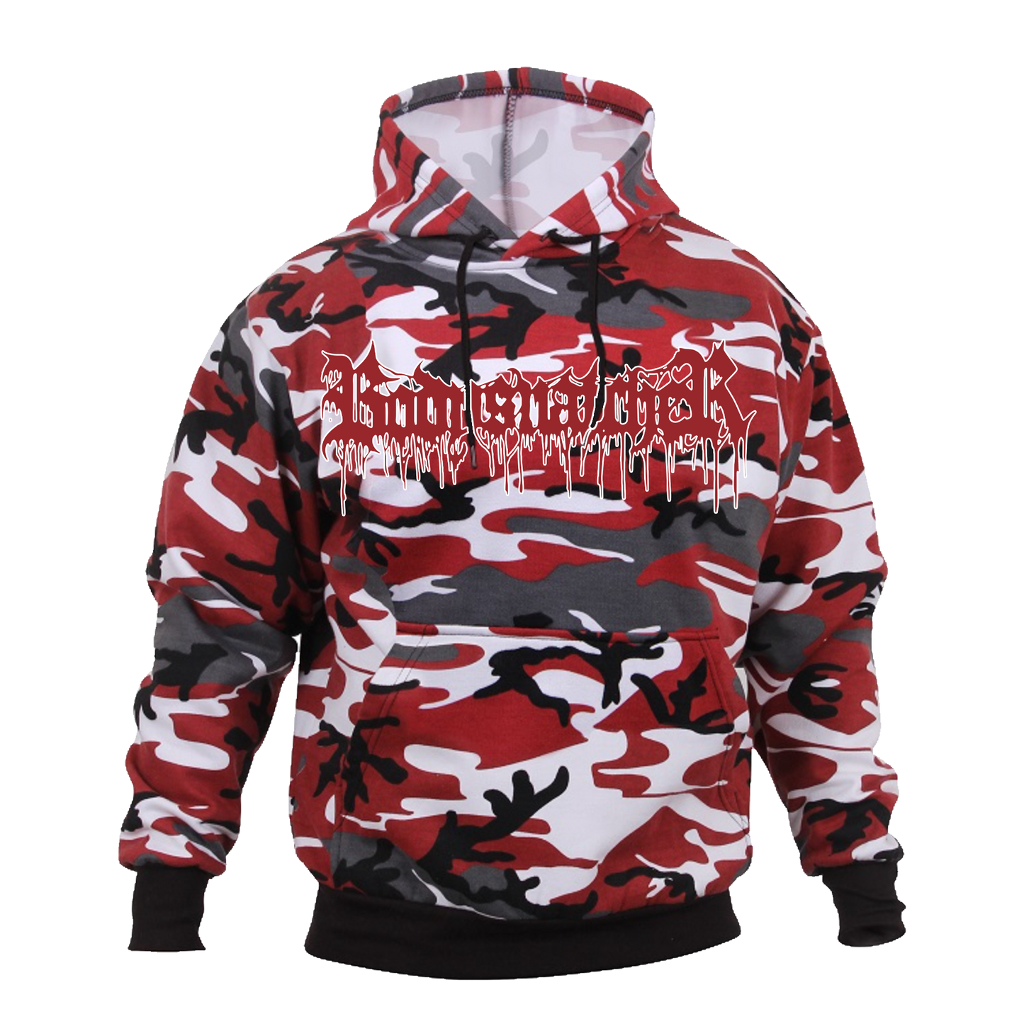 Red Camo Logo Hoodie